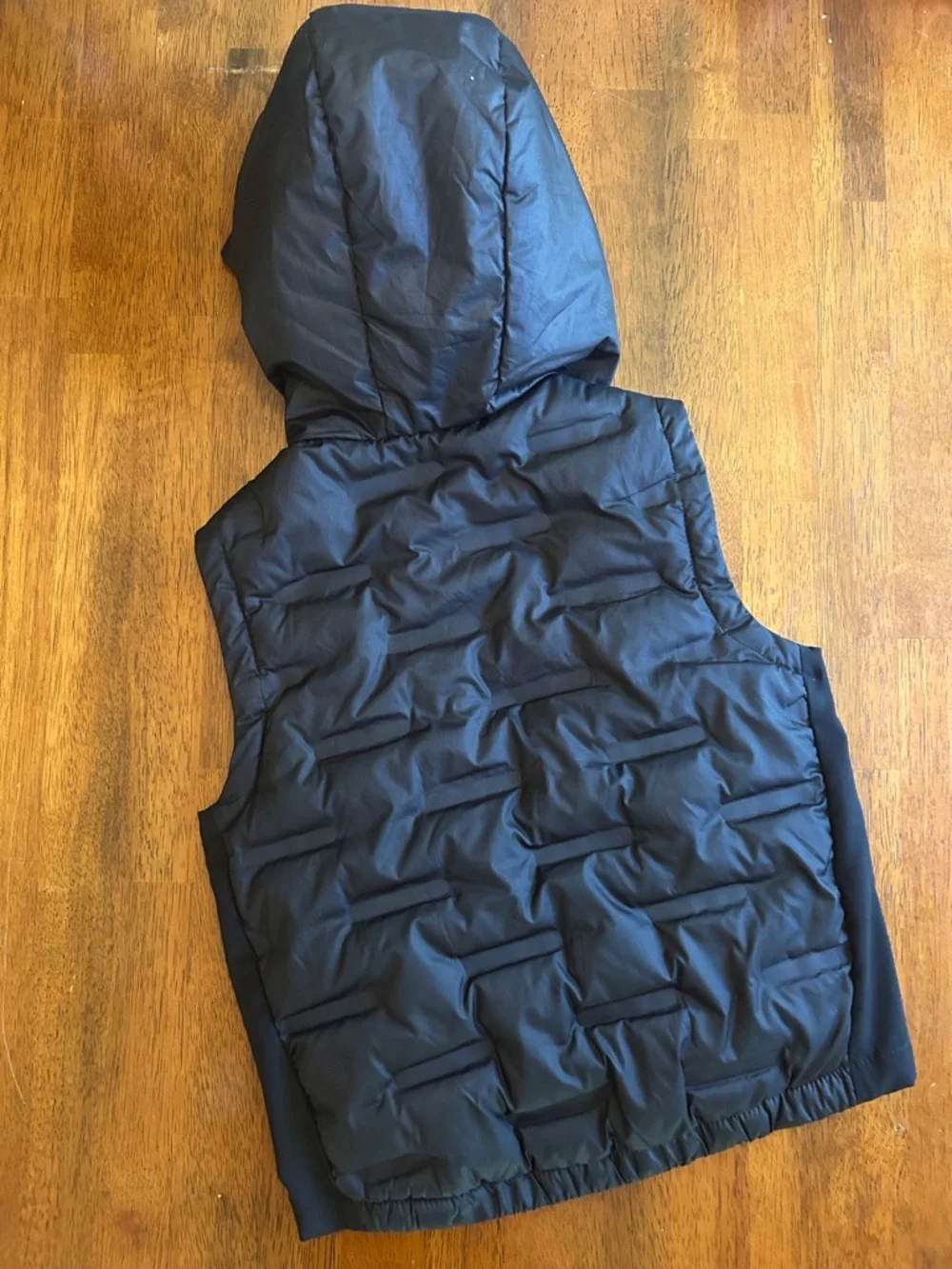 Black Quilted Hooded Puffer Vest for Kids | Boys size 4–5 | Lightweight Layer